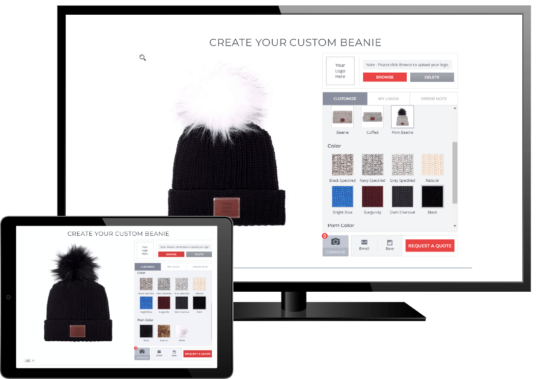 Desktop and tablet using Artifi.